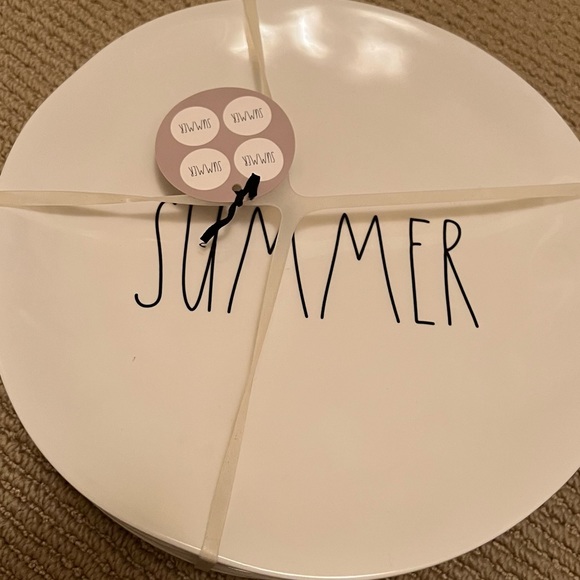 Rae Dunn Other - Rae Dunn set of four (4) melamine plates. 10” NWT. All “summer.”